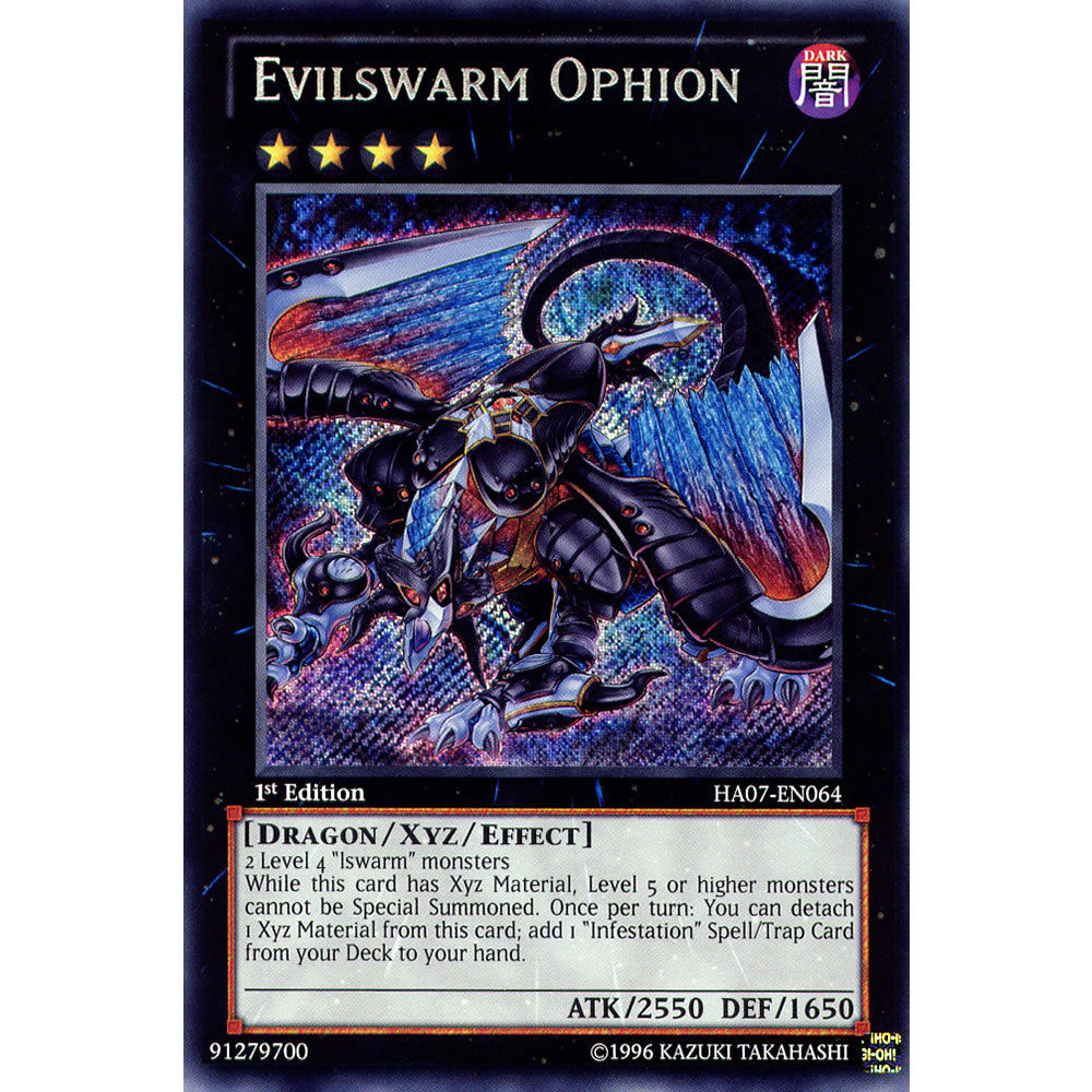 Evilswarm Ophion HA07-EN064 Yu-Gi-Oh! Card from the Hidden Arsenal 7: Knight of Stars Set
