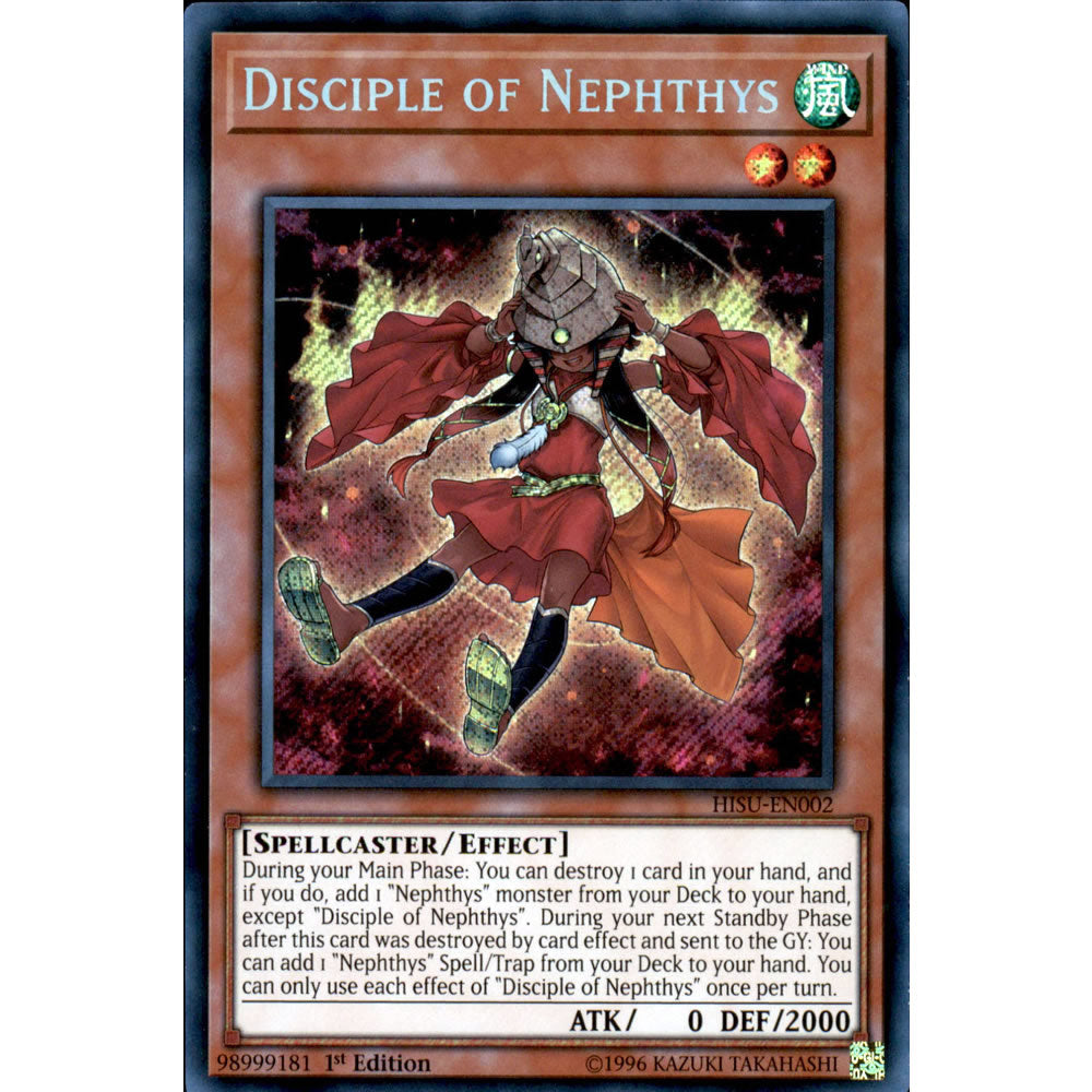 Disciple of Nephthys HISU-EN002 Yu-Gi-Oh! Card from the Hidden Summoners Set