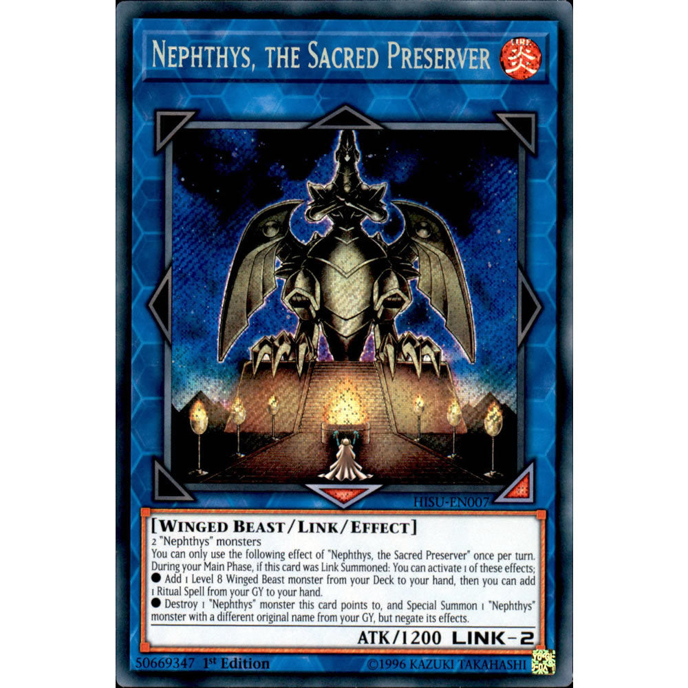 Nephthys, the Sacred Preserver HISU-EN007 Yu-Gi-Oh! Card from the Hidden Summoners Set