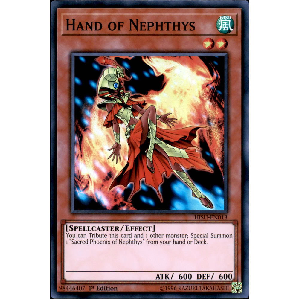 Hand of Nephthys HISU-EN013 Yu-Gi-Oh! Card from the Hidden Summoners Set