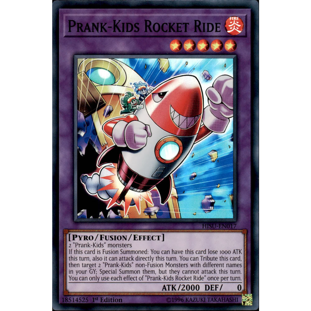 Prank-Kids Rocket Ride HISU-EN017 Yu-Gi-Oh! Card from the Hidden Summoners Set