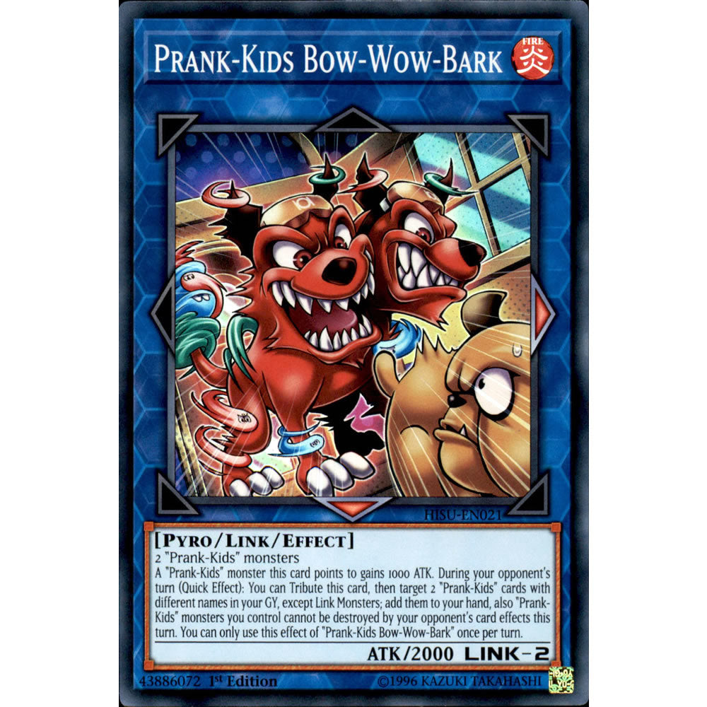 Prank-Kids Bow-Wow-Bark HISU-EN021 Yu-Gi-Oh! Card from the Hidden Summoners Set