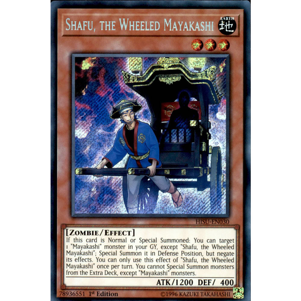 Shafu, the Wheeled Mayakashi HISU-EN030 Yu-Gi-Oh! Card from the Hidden Summoners Set