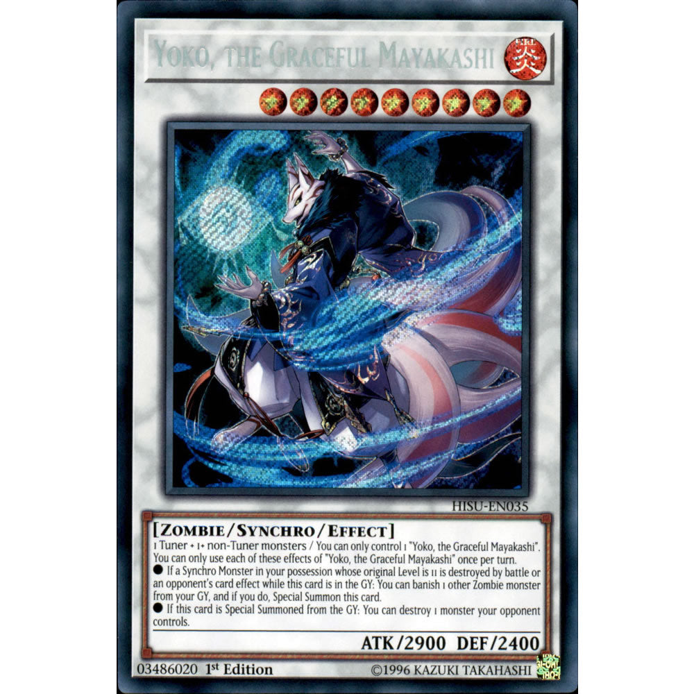 Yoko, the Graceful Mayakashi HISU-EN035 Yu-Gi-Oh! Card from the Hidden Summoners Set