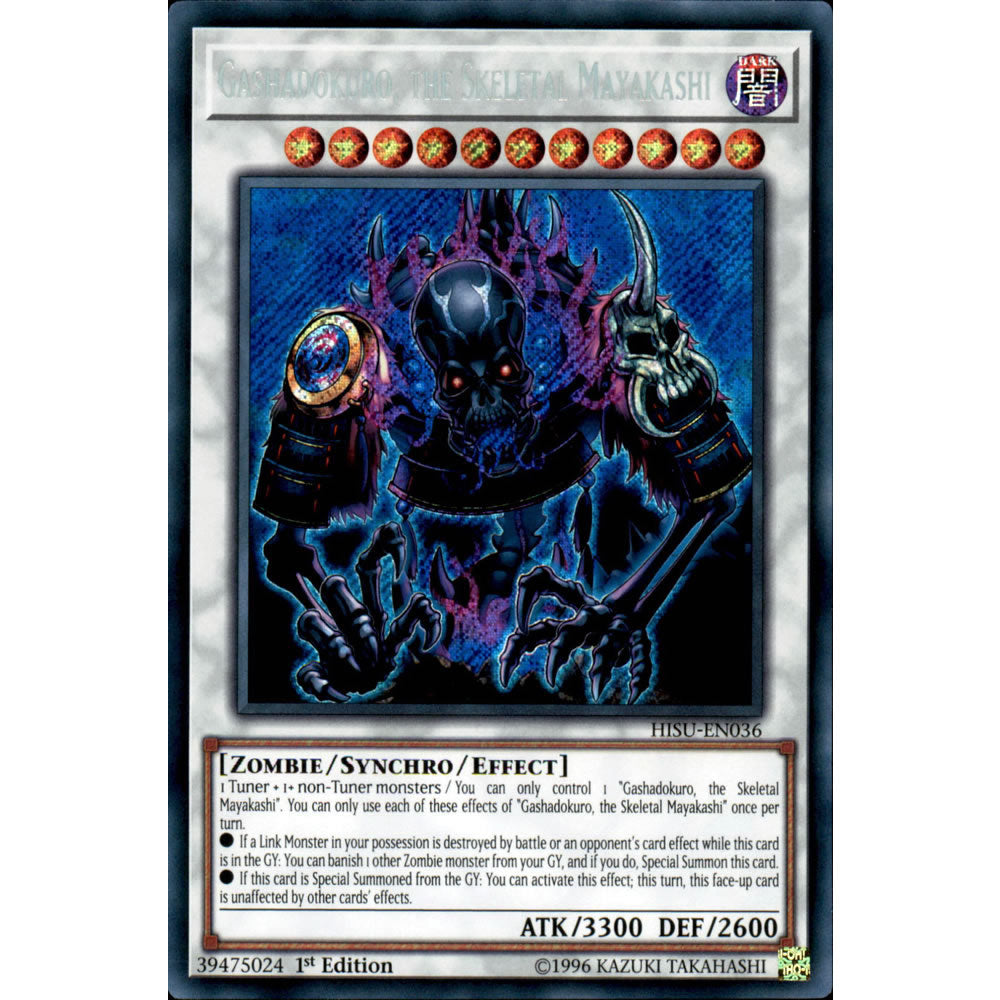 Gashadokuro, the Skeletal Mayakashi HISU-EN036 Yu-Gi-Oh! Card from the Hidden Summoners Set