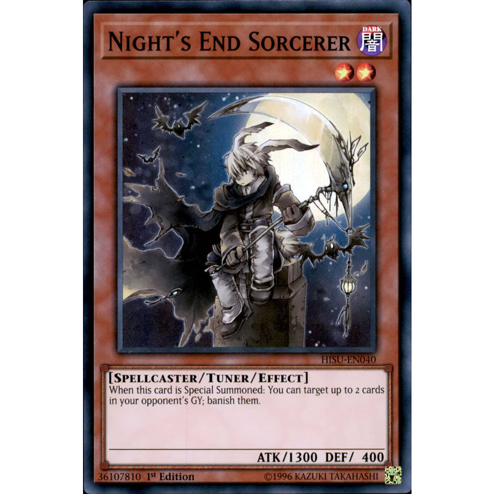 Night's End Sorcerer HISU-EN040 Yu-Gi-Oh! Card from the Hidden Summoners Set