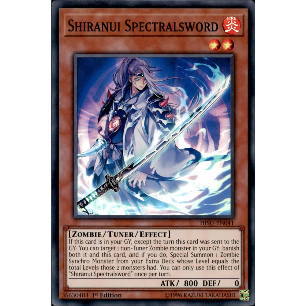 Shiranui Spectralsword HISU-EN041 Yu-Gi-Oh! Card from the Hidden Summoners Set