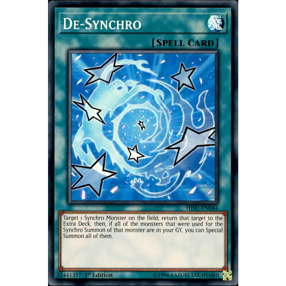 De-Synchro HISU-EN044 Yu-Gi-Oh! Card from the Hidden Summoners Set