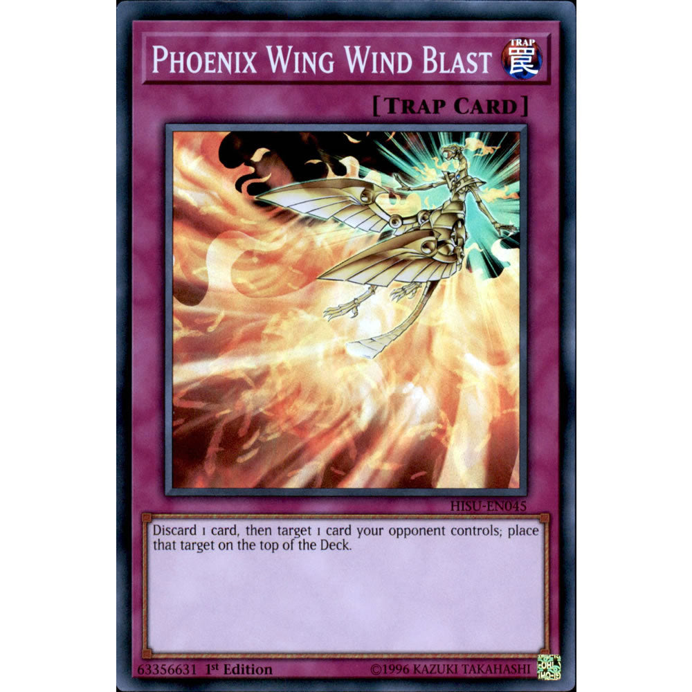 Phoenix Wing Wind Blast HISU-EN045 Yu-Gi-Oh! Card from the Hidden Summoners Set