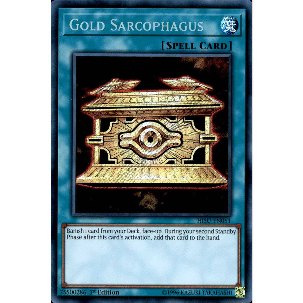 Gold Sarcophagus HISU-EN051 Yu-Gi-Oh! Card from the Hidden Summoners Set