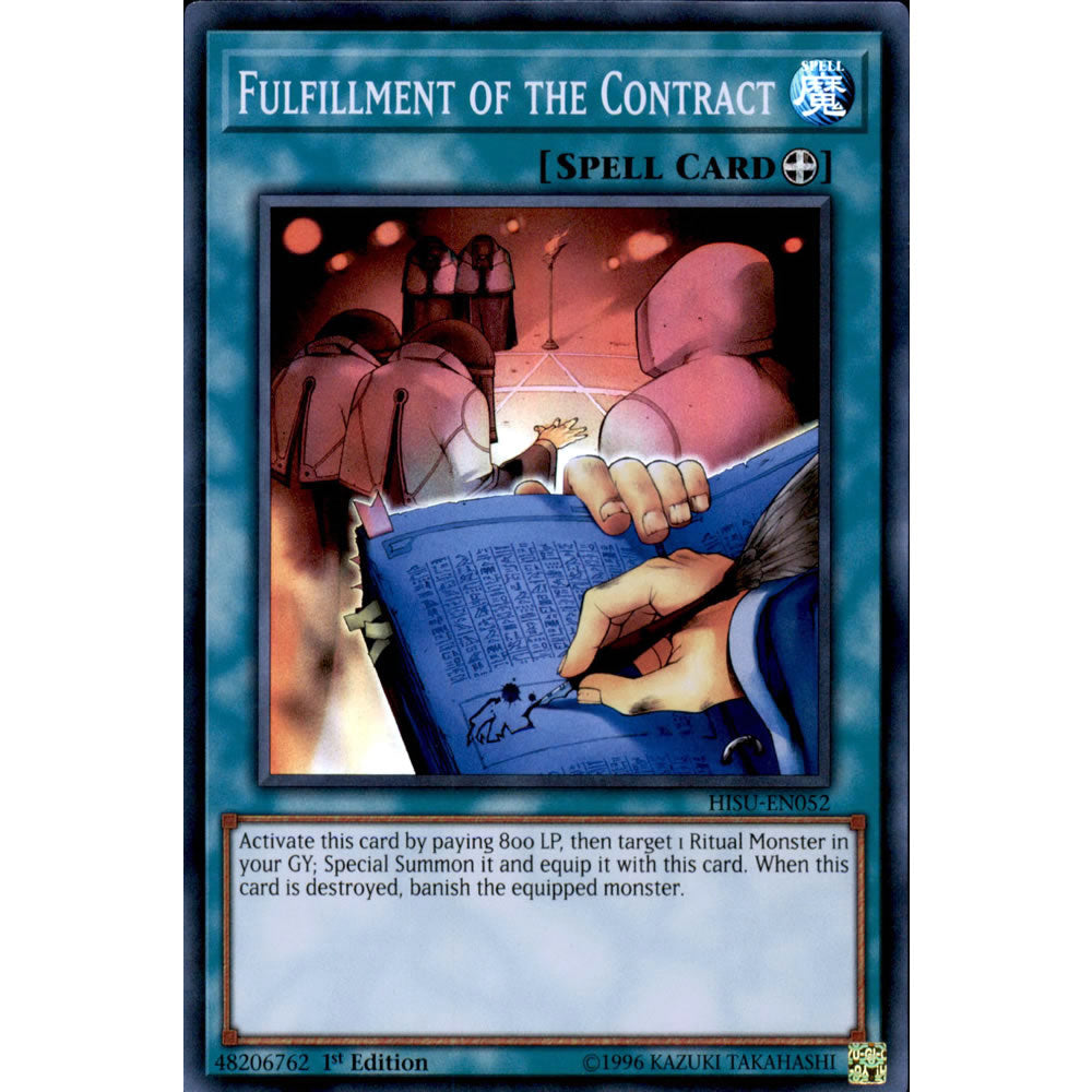 Fulfillment of the Contract HISU-EN052 Yu-Gi-Oh! Card from the Hidden Summoners Set