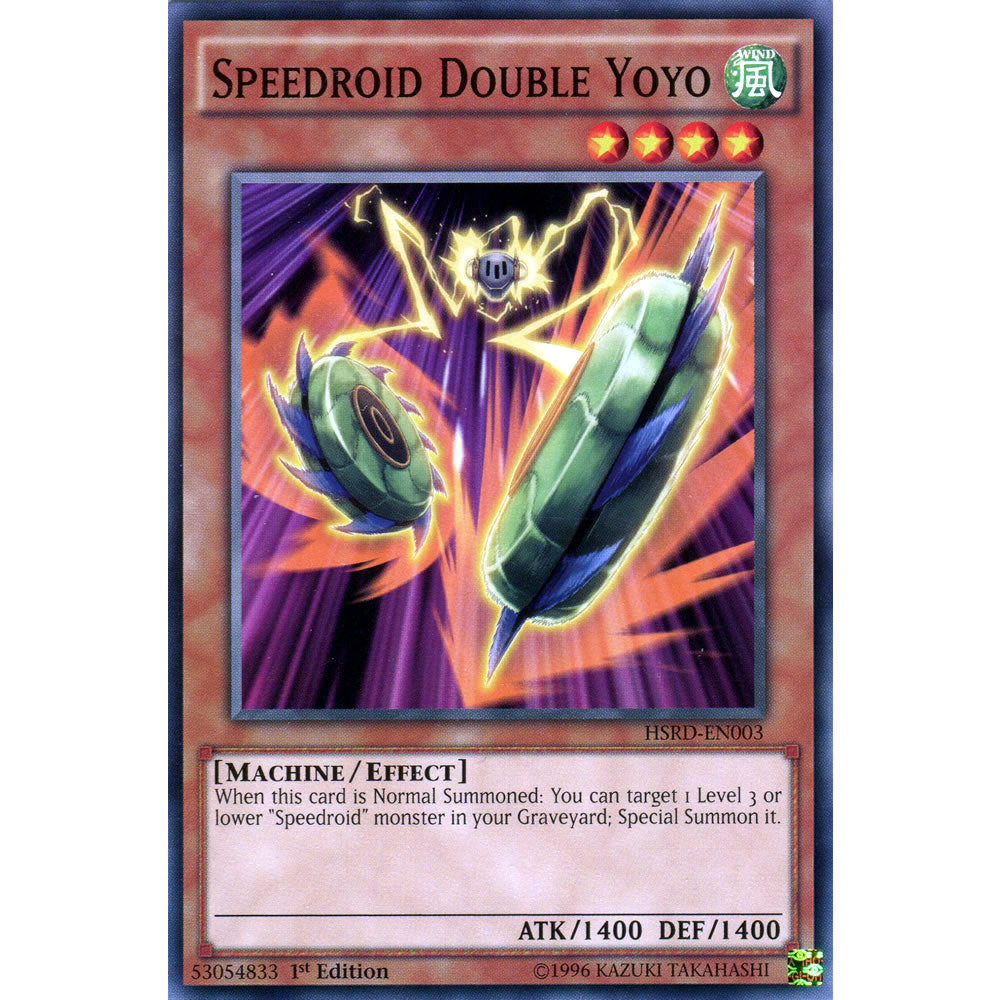 Speedroid Double Yoyo HSRD-EN003 Yu-Gi-Oh! Card from the High-Speed Riders Set