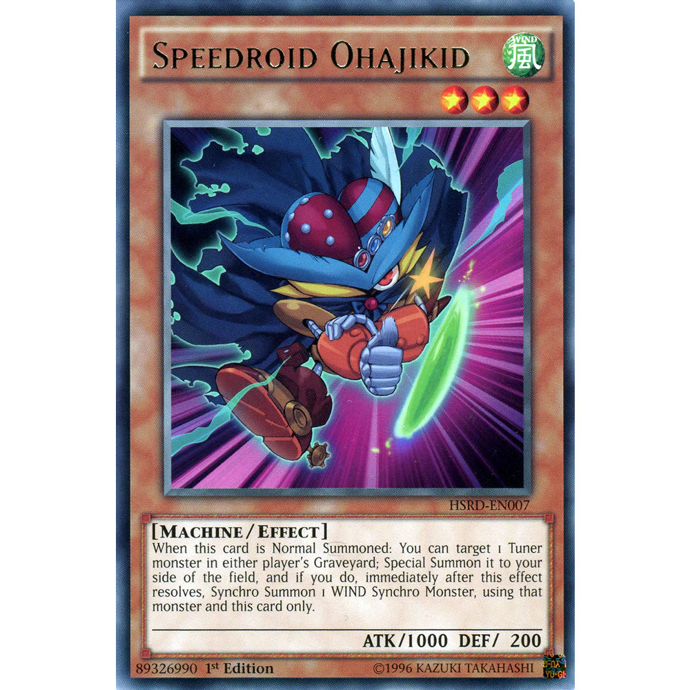 Speedroid Ohajikid HSRD-EN007 Yu-Gi-Oh! Card from the High-Speed Riders Set