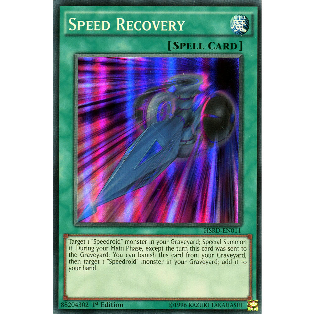 Speed Recovery HSRD-EN011 Yu-Gi-Oh! Card from the High-Speed Riders Set