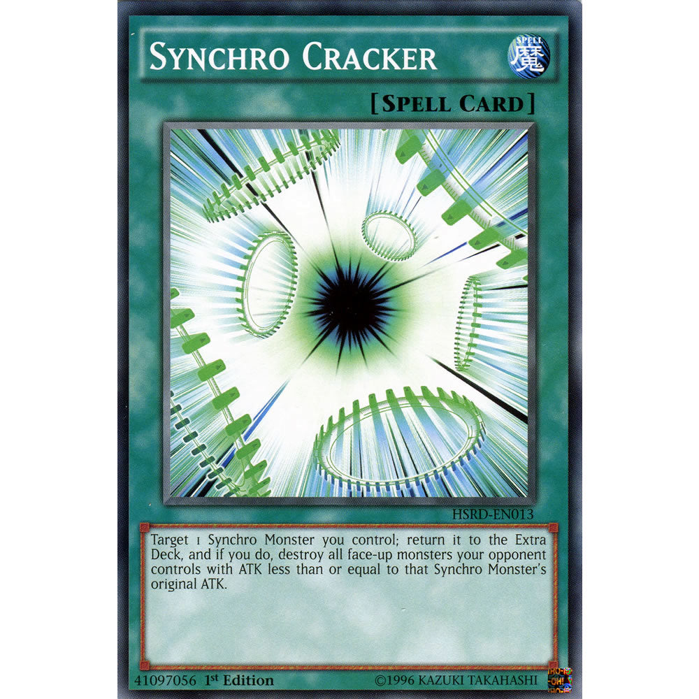 Synchro Cracker HSRD-EN013 Yu-Gi-Oh! Card from the High-Speed Riders Set