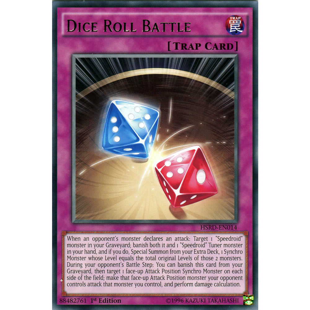 Dice Roll Battle HSRD-EN014 Yu-Gi-Oh! Card from the High-Speed Riders Set
