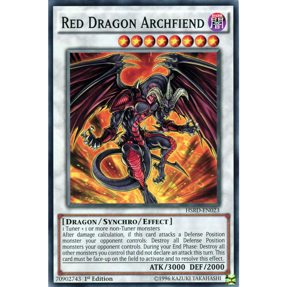 Red Dragon Archfiend HSRD-EN023 Yu-Gi-Oh! Card from the High-Speed Riders Set