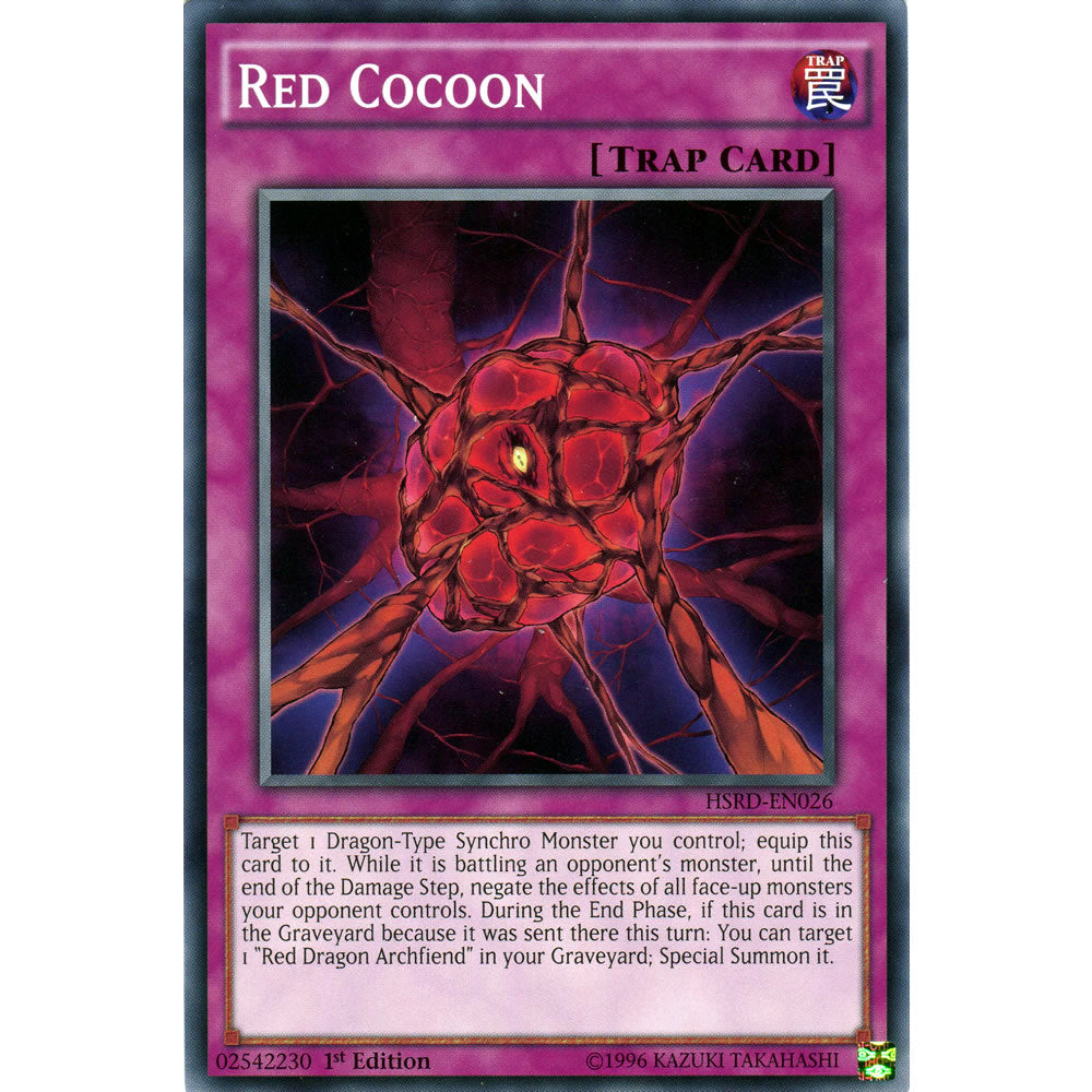 Red Cocoon HSRD-EN026 Yu-Gi-Oh! Card from the High-Speed Riders Set