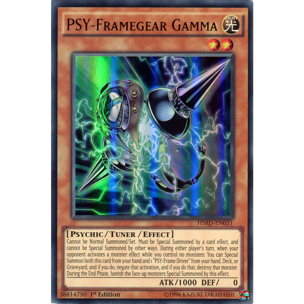 PSY-Framegear Gamma HSRD-EN031 Yu-Gi-Oh! Card from the High-Speed Riders Set