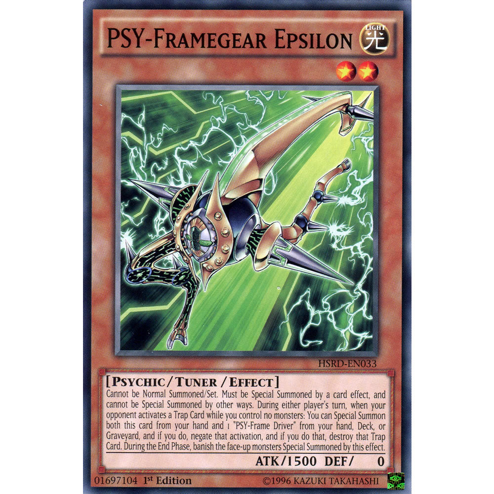 PSY-Framegear Epsilon HSRD-EN033 Yu-Gi-Oh! Card from the High-Speed Riders Set