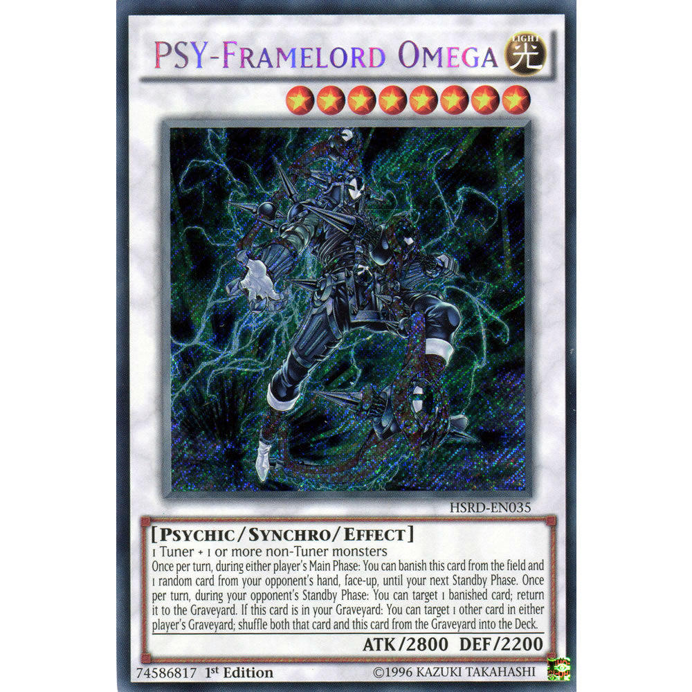 PSY-Framelord Omega HSRD-EN035 Yu-Gi-Oh! Card from the High-Speed Riders Set