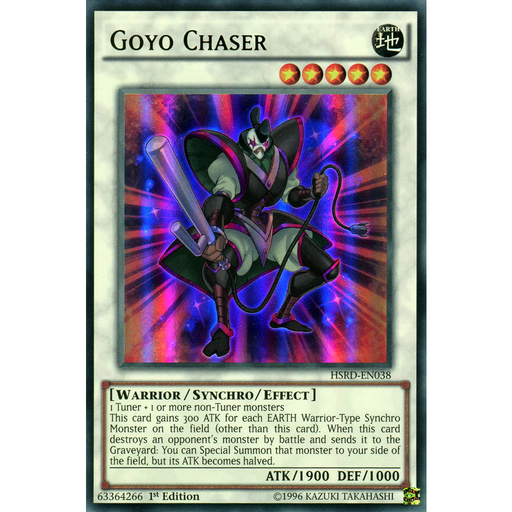 Goyo Chaser HSRD-EN038 Yu-Gi-Oh! Card from the High-Speed Riders Set