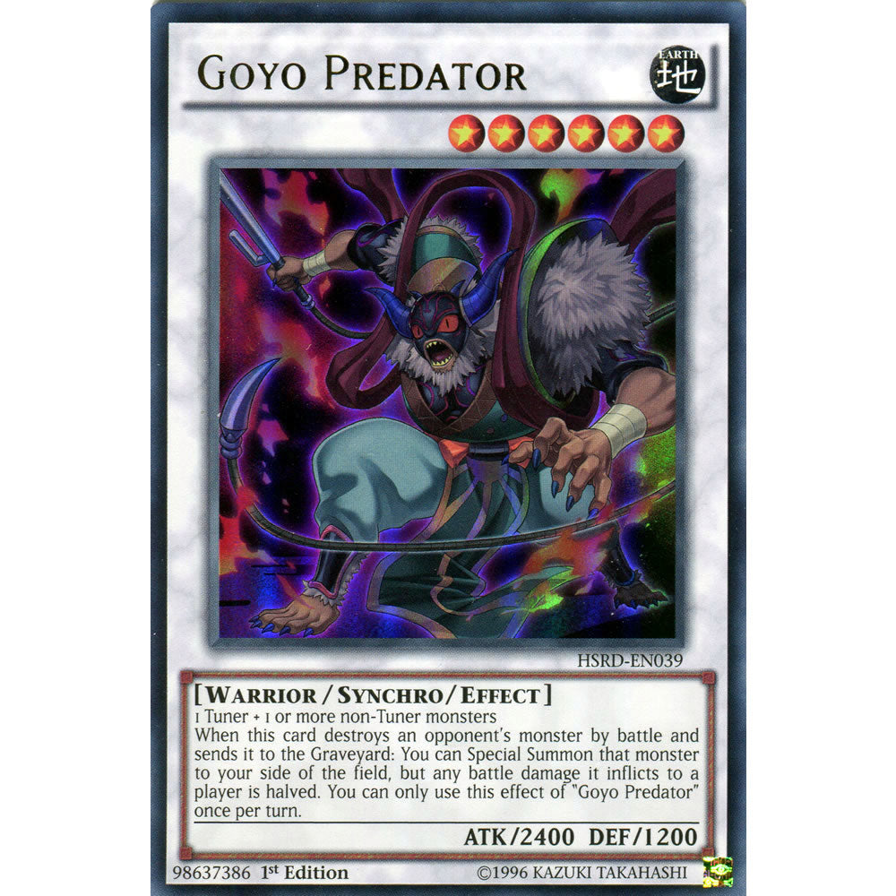 Goyo Predator HSRD-EN039 Yu-Gi-Oh! Card from the High-Speed Riders Set