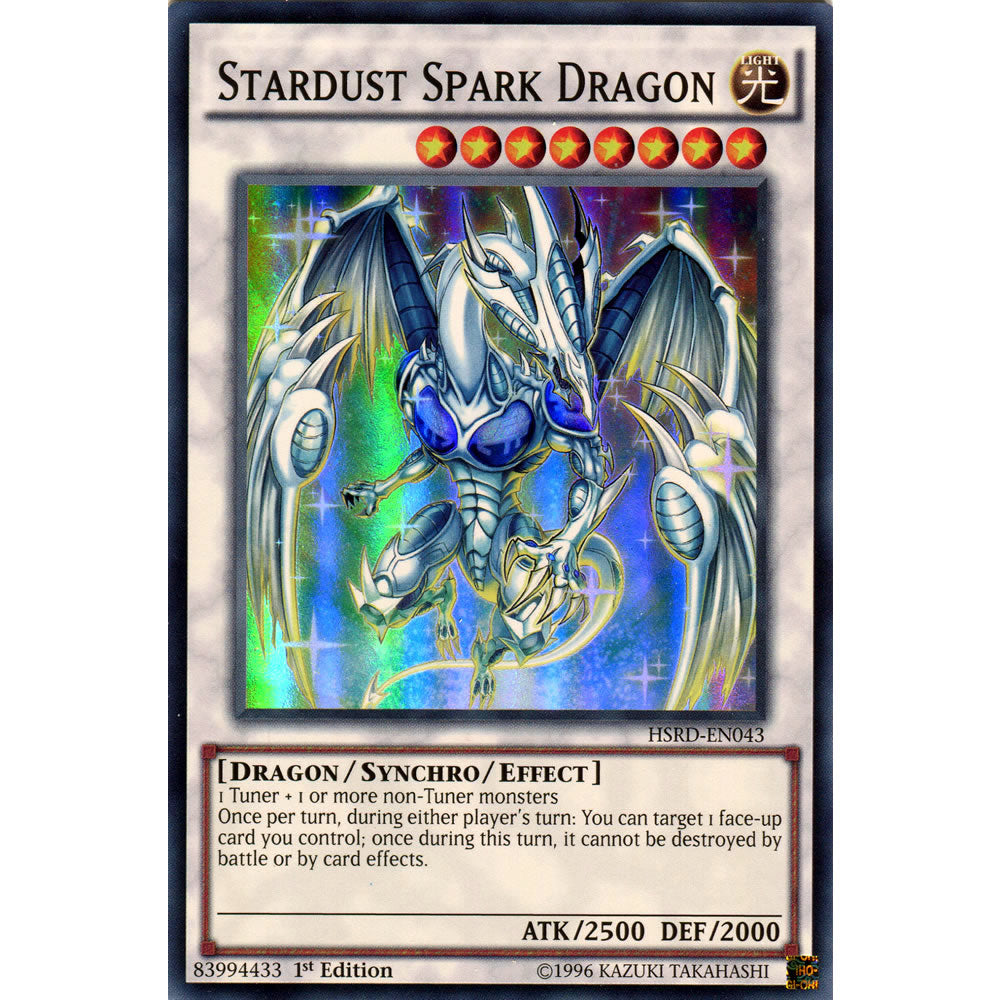 Stardust Spark Dragon HSRD-EN043 Yu-Gi-Oh! Card from the High-Speed Riders Set