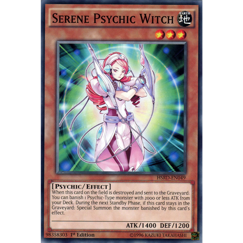 Serene Psychic Witch HSRD-EN049 Yu-Gi-Oh! Card from the High-Speed Riders Set