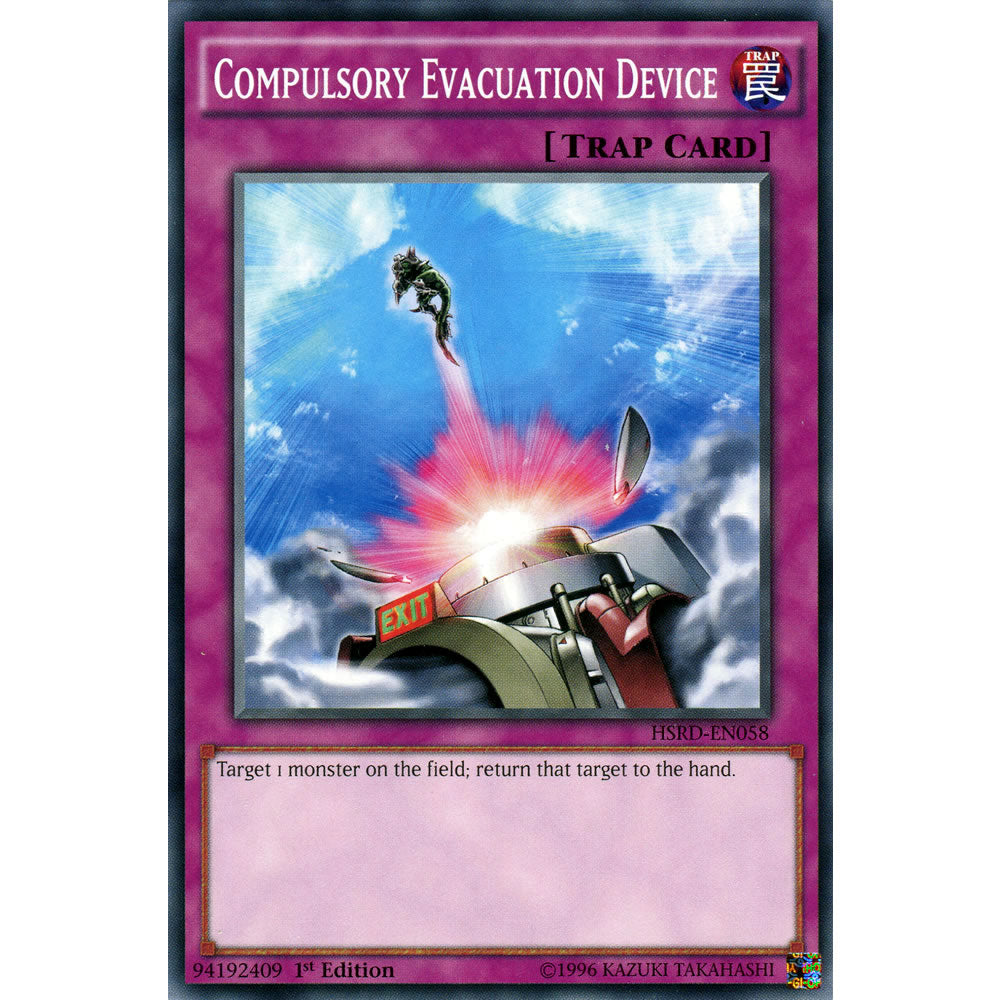 Compulsory Evacuation Device HSRD-EN058 Yu-Gi-Oh! Card from the High-Speed Riders Set