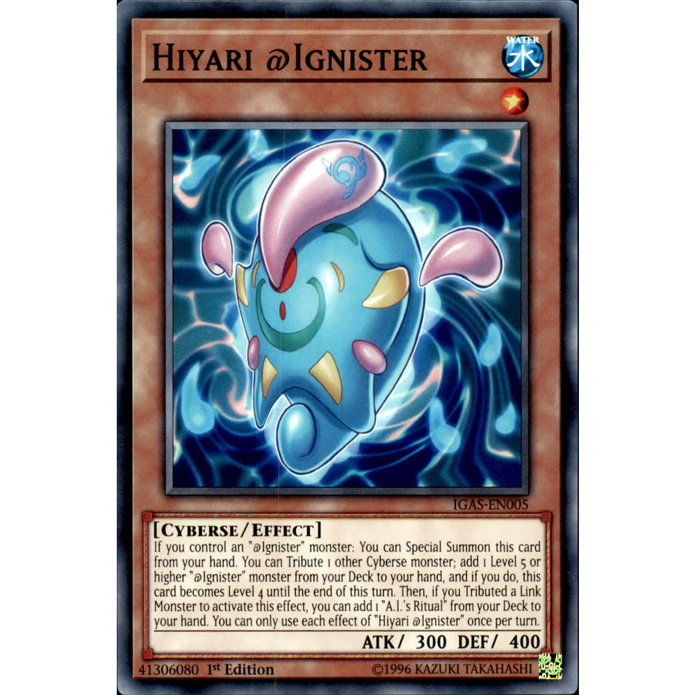 Hiyari @Ignister IGAS-EN005 Yu-Gi-Oh! Card from the Ignition Assault Set