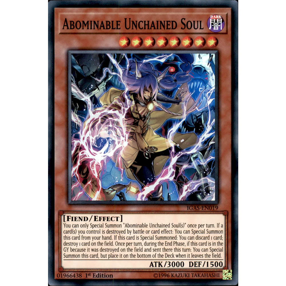 Abominable Unchained Soul IGAS-EN019 Yu-Gi-Oh! Card from the Ignition Assault Set