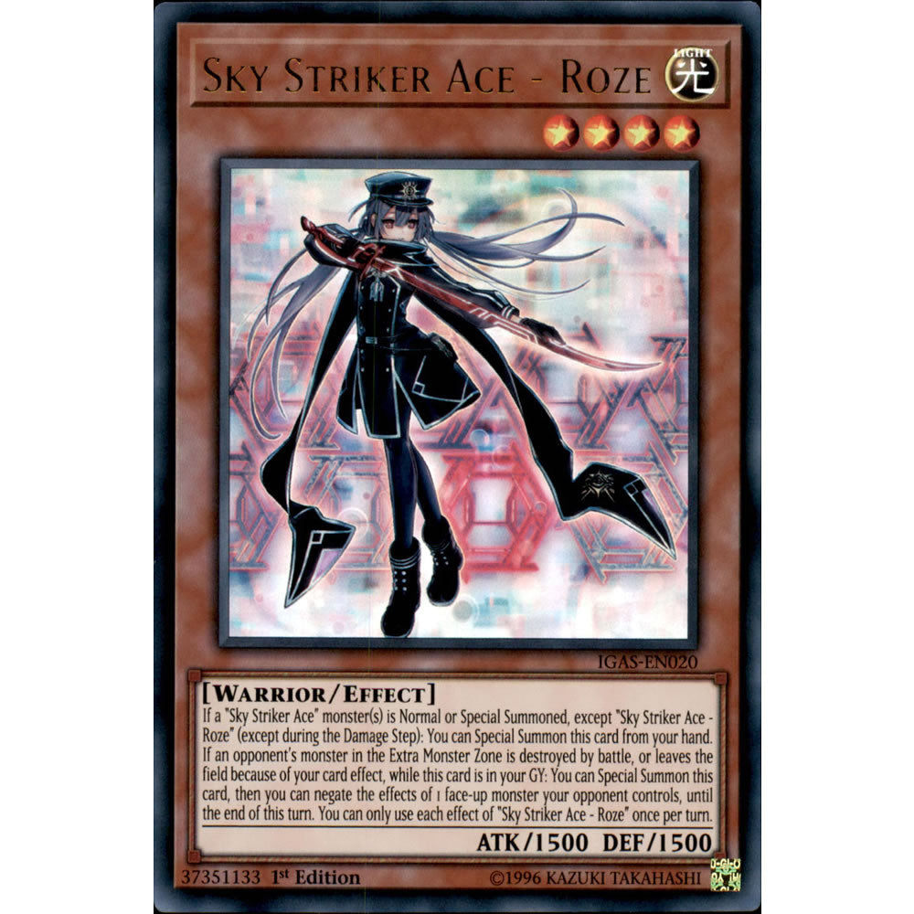Sky Striker Ace - Roze IGAS-EN020 Yu-Gi-Oh! Card from the Ignition Assault Set