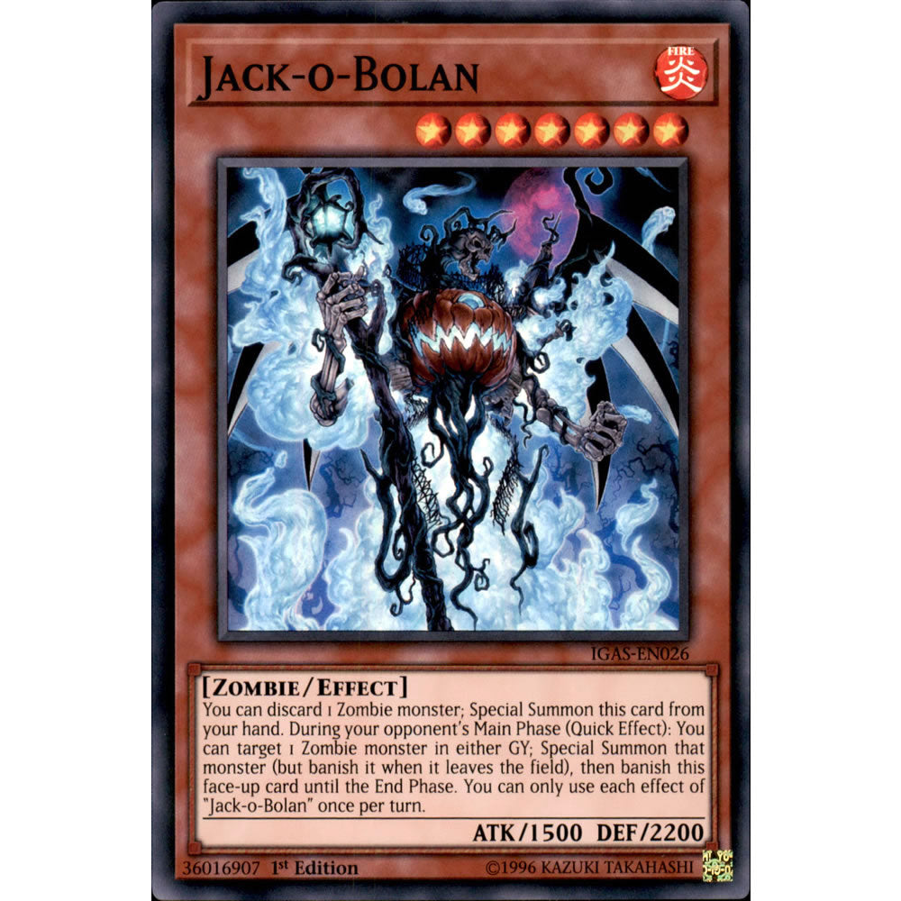 Jack-o-Bolan IGAS-EN026 Yu-Gi-Oh! Card from the Ignition Assault Set