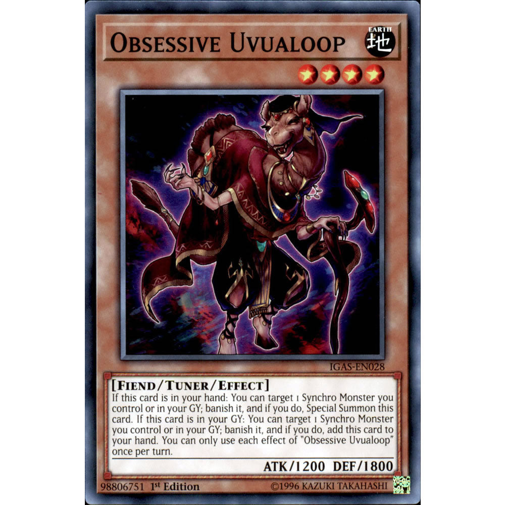 Obsessive Uvaloop IGAS-EN028 Yu-Gi-Oh! Card from the Ignition Assault Set
