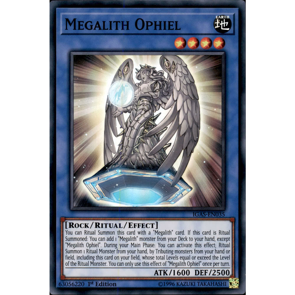 Megalith Ophiel IGAS-EN035 Yu-Gi-Oh! Card from the Ignition Assault Set