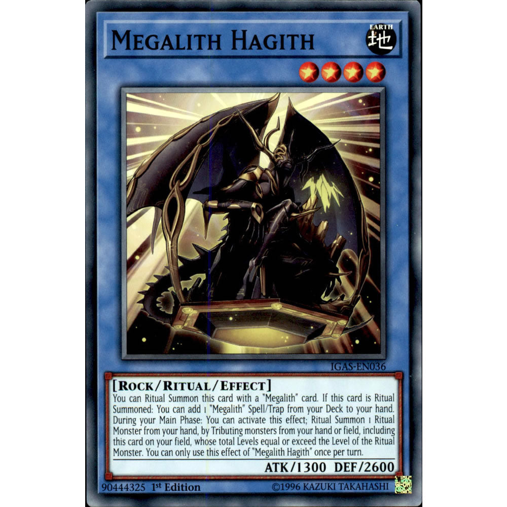 Megalith Hagith IGAS-EN036 Yu-Gi-Oh! Card from the Ignition Assault Set