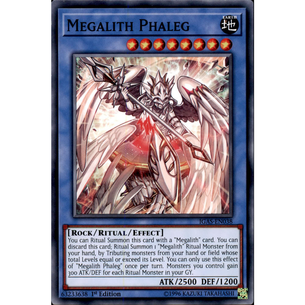 Megalith Phaleg IGAS-EN038 Yu-Gi-Oh! Card from the Ignition Assault Set