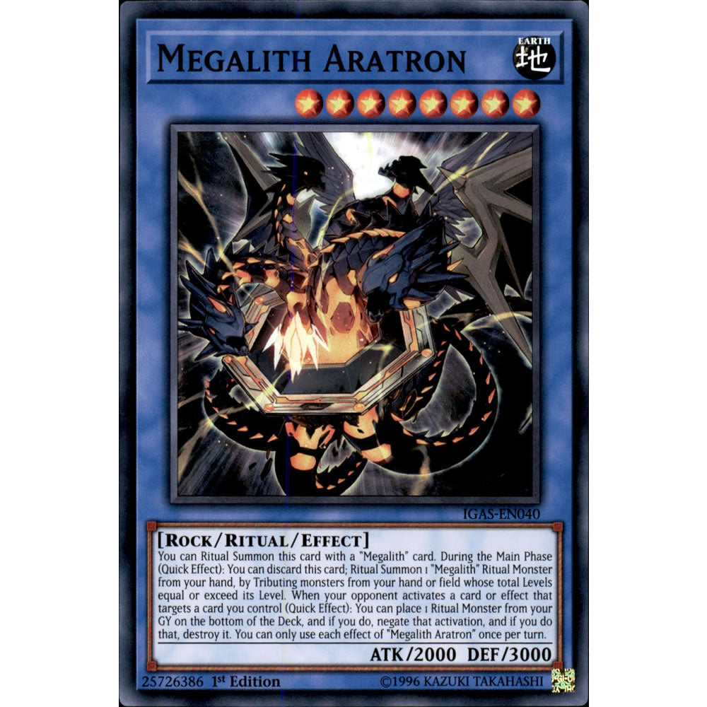 Megalith Aratron IGAS-EN040 Yu-Gi-Oh! Card from the Ignition Assault Set
