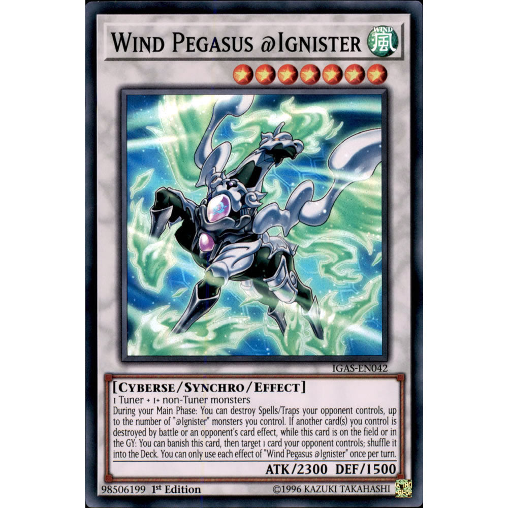 Wind Pegasus @Ignister IGAS-EN042 Yu-Gi-Oh! Card from the Ignition Assault Set