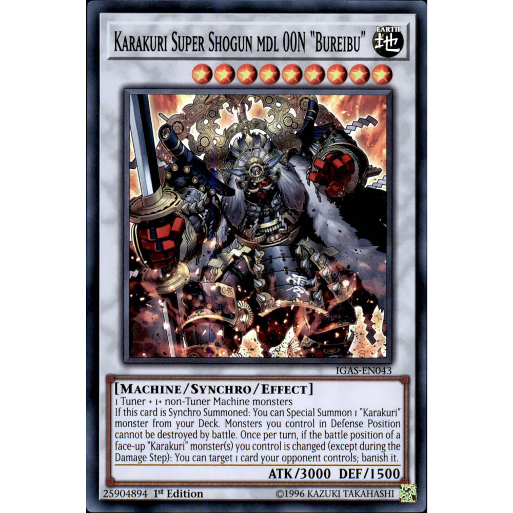 Karakuri Super Shogun mdl 00N Bureibu IGAS-EN043 Yu-Gi-Oh! Card from the Ignition Assault Set