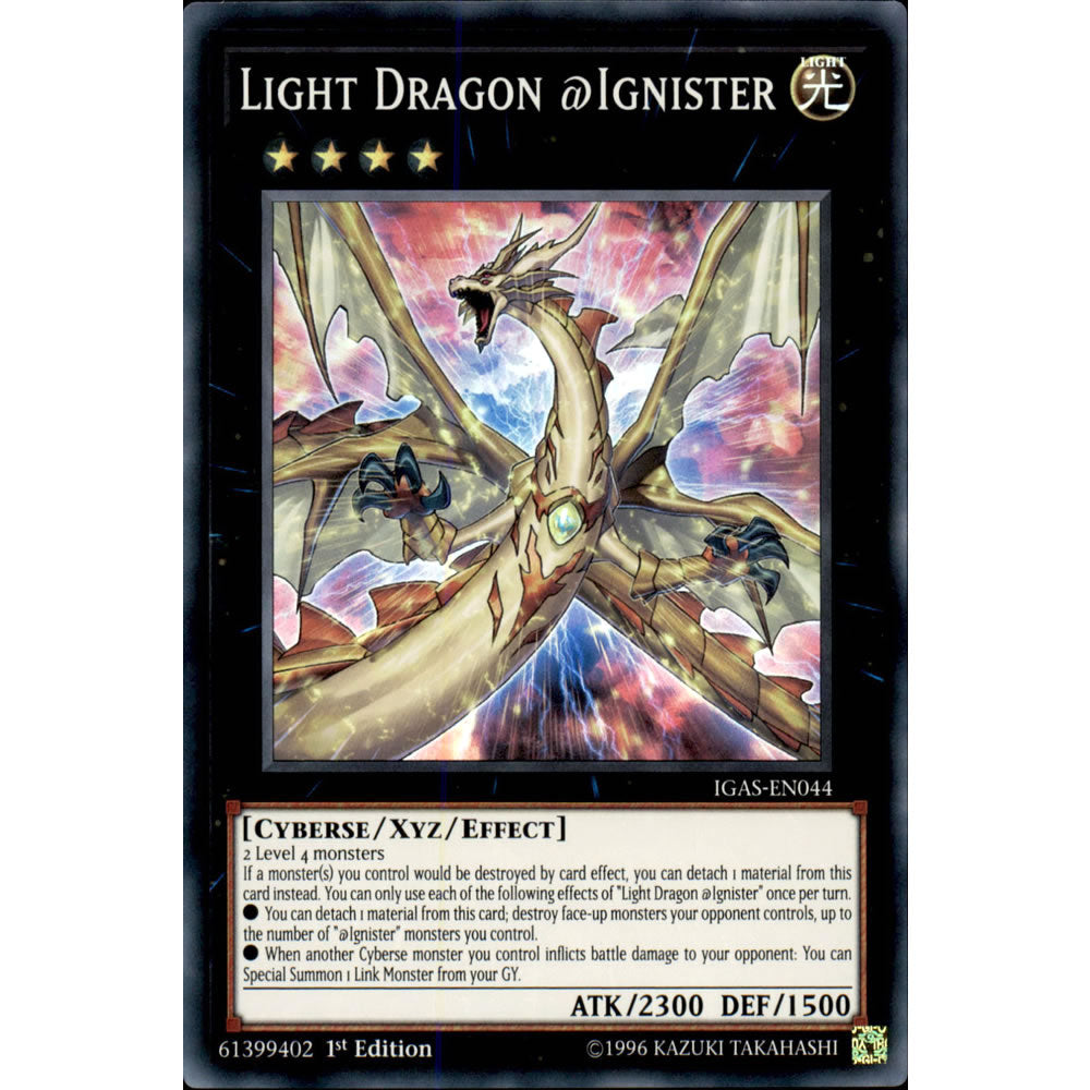 Light Dragon @Ignister IGAS-EN044 Yu-Gi-Oh! Card from the Ignition Assault Set