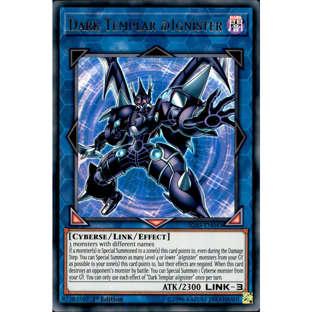 Dark Templar @Ignister IGAS-EN045 Yu-Gi-Oh! Card from the Ignition Assault Set