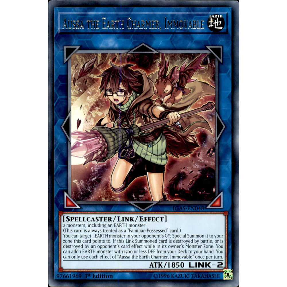 Aussa the Earth Charmer, Immovable IGAS-EN048 Yu-Gi-Oh! Card from the Ignition Assault Set