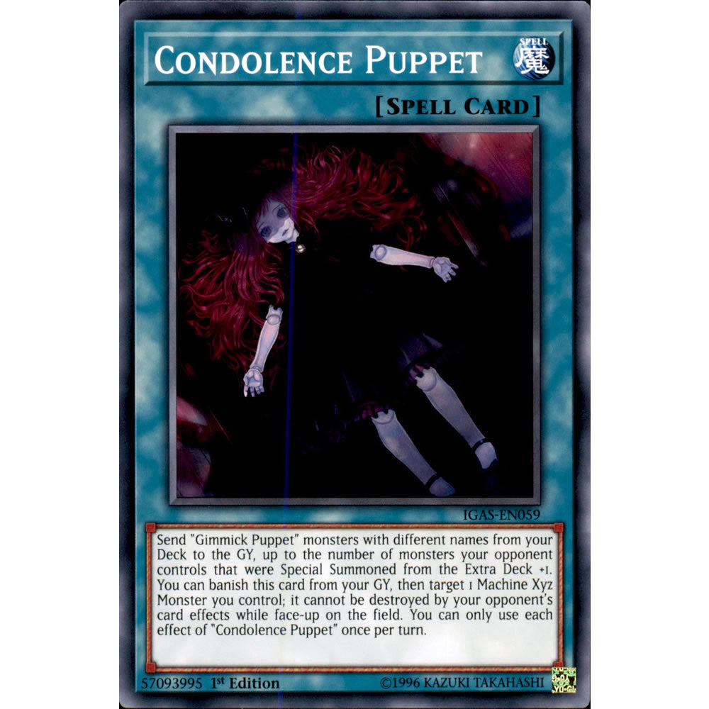 Condolence Puppet IGAS-EN059 Yu-Gi-Oh! Card from the Ignition Assault Set