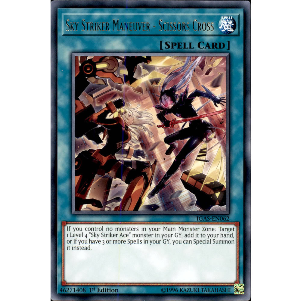 Sky Striker Maneuver - Scissors Cross IGAS-EN062 Yu-Gi-Oh! Card from the Ignition Assault Set