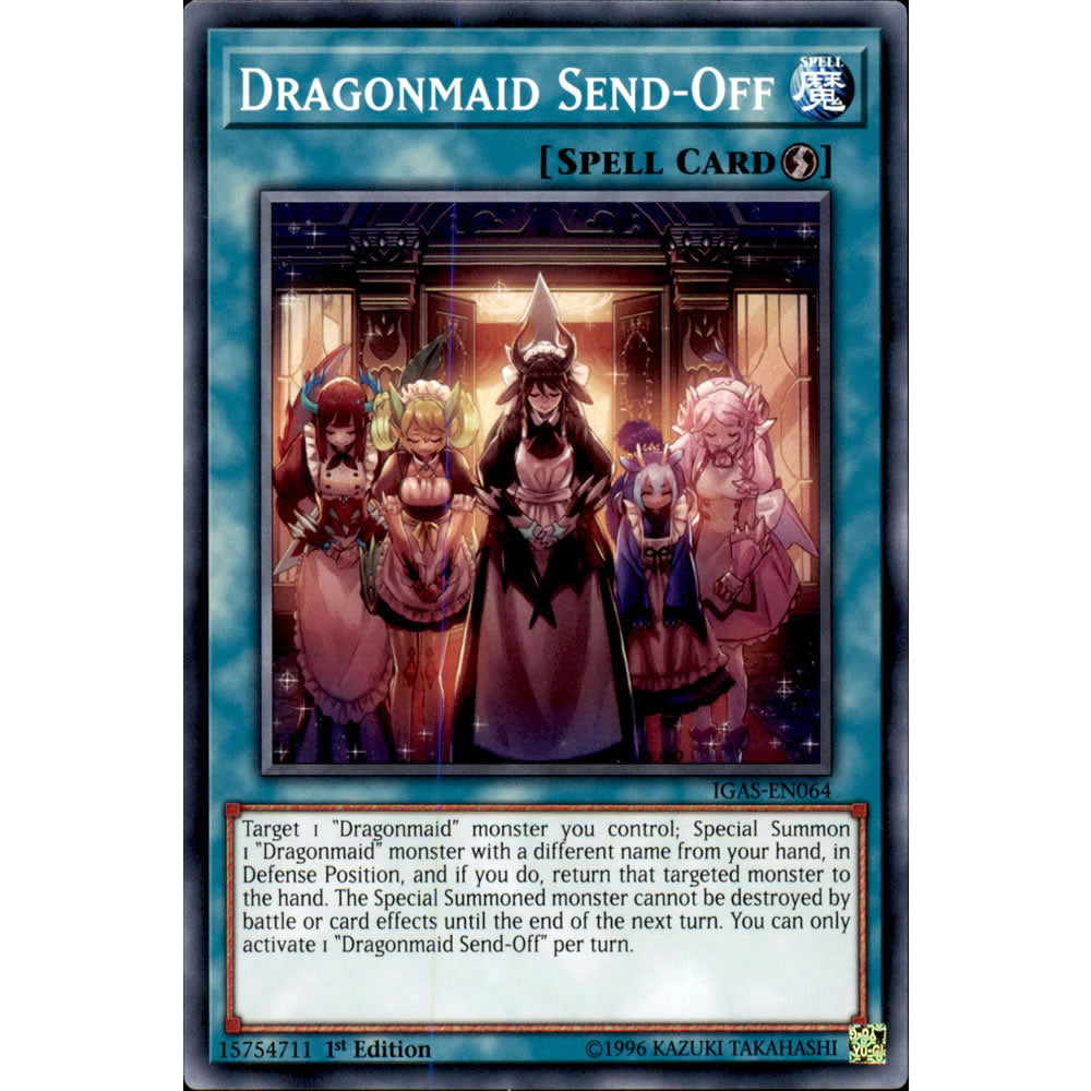 Dragonmaid Send-Off IGAS-EN064 Yu-Gi-Oh! Card from the Ignition Assault Set