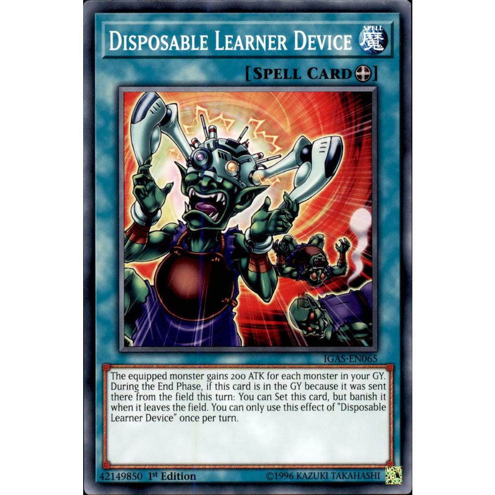 Disposable Learner Device IGAS-EN065 Yu-Gi-Oh! Card from the Ignition Assault Set
