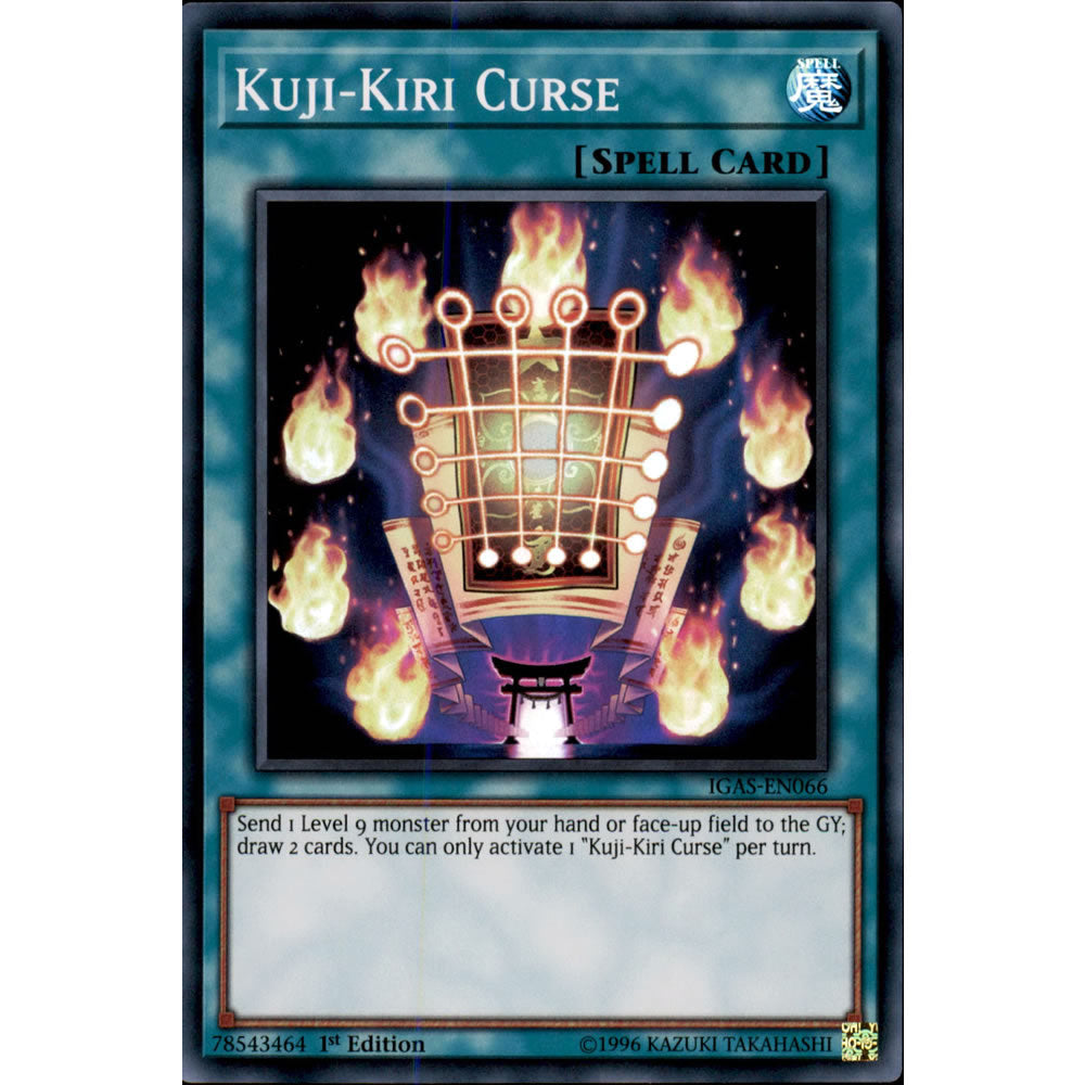 Kuji-Kiri Curse IGAS-EN066 Yu-Gi-Oh! Card from the Ignition Assault Set
