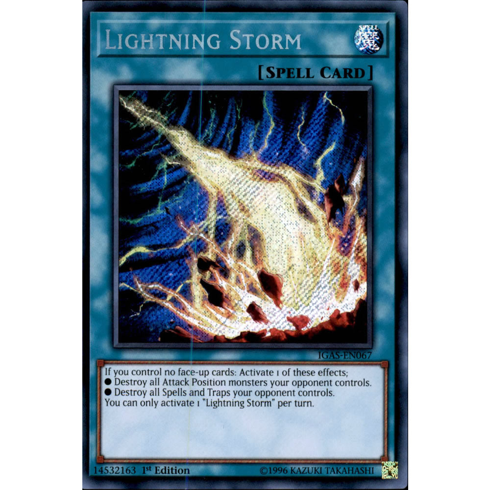 Lightning Storm IGAS-EN067 Yu-Gi-Oh! Card from the Ignition Assault Set